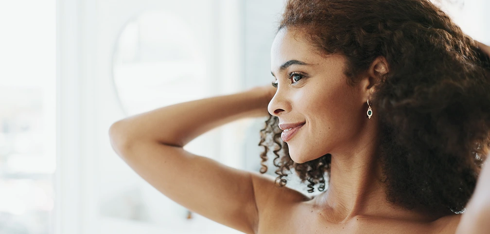 Woman with smooth, radiant skin, representing Matrix Pro skin treatments