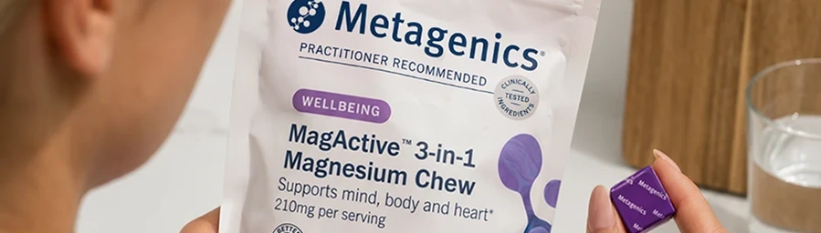 Metagenics MagActive 3-in-1 Magnesium Chew supplement pouch