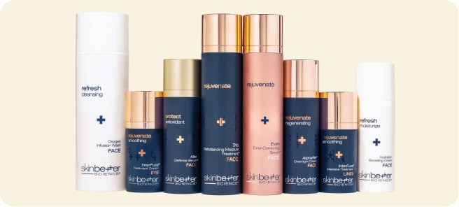 Skinbetter Science skincare product lineup