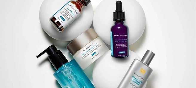 SkinCeuticals serums and skincare products